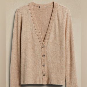 NWT Banana Republic Factory MARLED RIBBED CARDIGAN